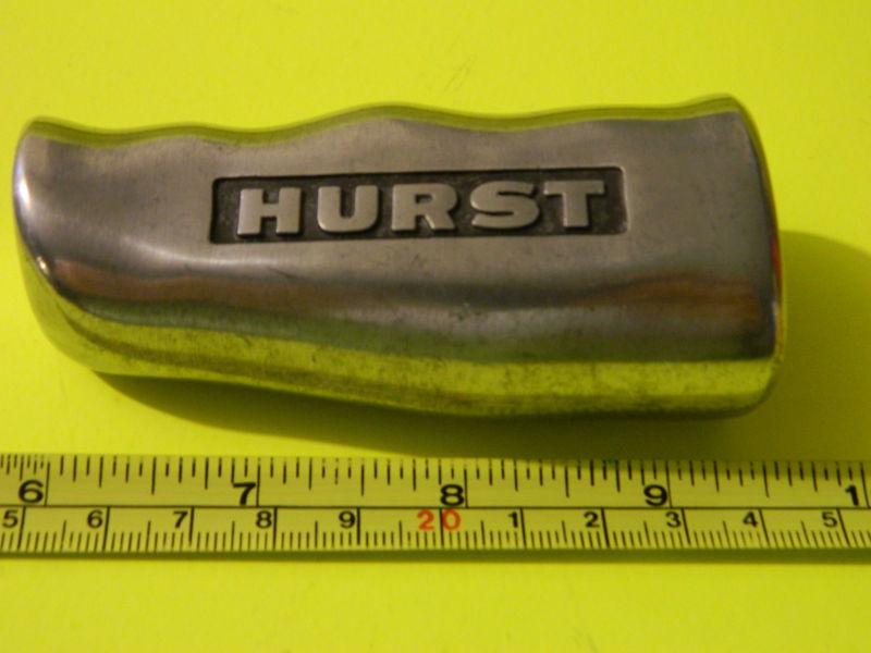 Vintage hurst aluminum shifter handle 3 1/2 inches x 1 1/2 inches good condition