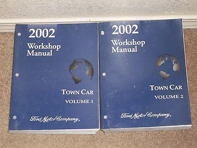 2002 lincoln town car factory issue repair manual set