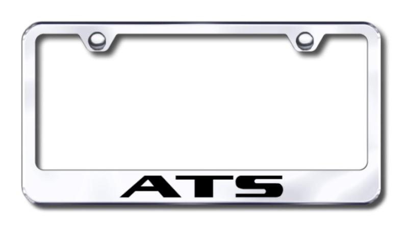Cadillac ats laser etched chrome license plate frame-metal made in usa genuine