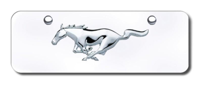Ford mustang horse chrome on chrome mini made in usa genuine