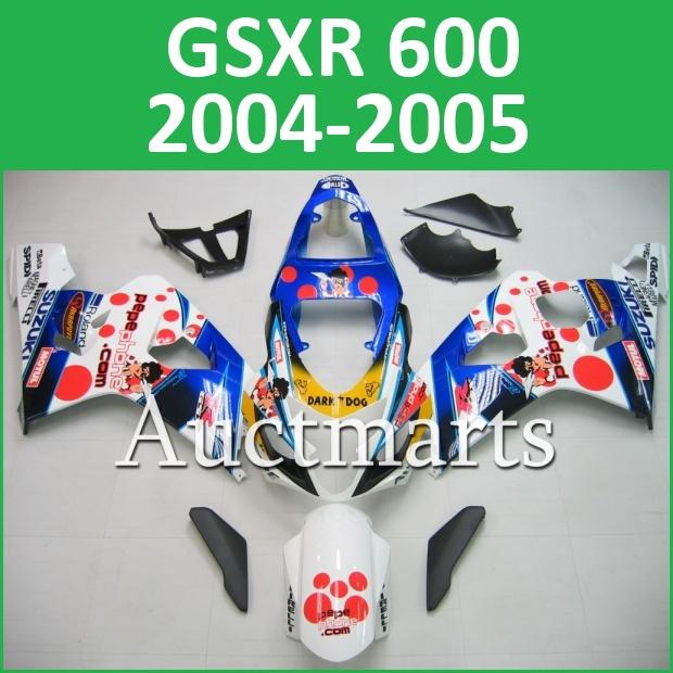 Fit suzuki 04 05 gsxr 750 gsxr 600 2004 2005 gsx-r fairing k4 bodywork h14 c03