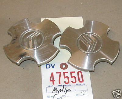 Mercury 95-00 mystique centercap f/ alloy rim/wheel cap (2) chrome 1995 1996