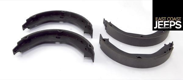 16726.19 omix-ada drum brake shoes, rear, 07-12 jeep compass & patriot (2wd)