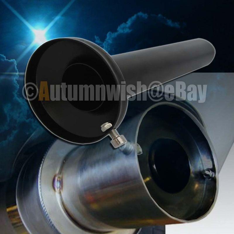 Universal black 3.5" jdm n1 exhaust muffler silencer tip noise reduce