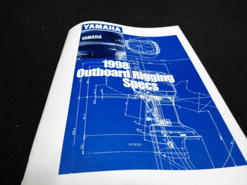 1998 service manual #lit-18865-00-98 yamaha outboard rigging specs boat engine