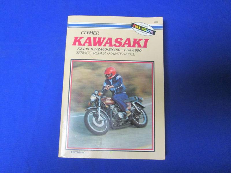 Kawasaki kz400 kz440 z440 en450a clymer service shop repair manual 1974-1990