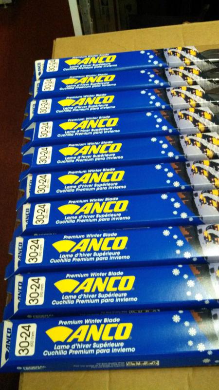 Case special--10 blades total-anco 30-24 premium 24in winter wiper blades