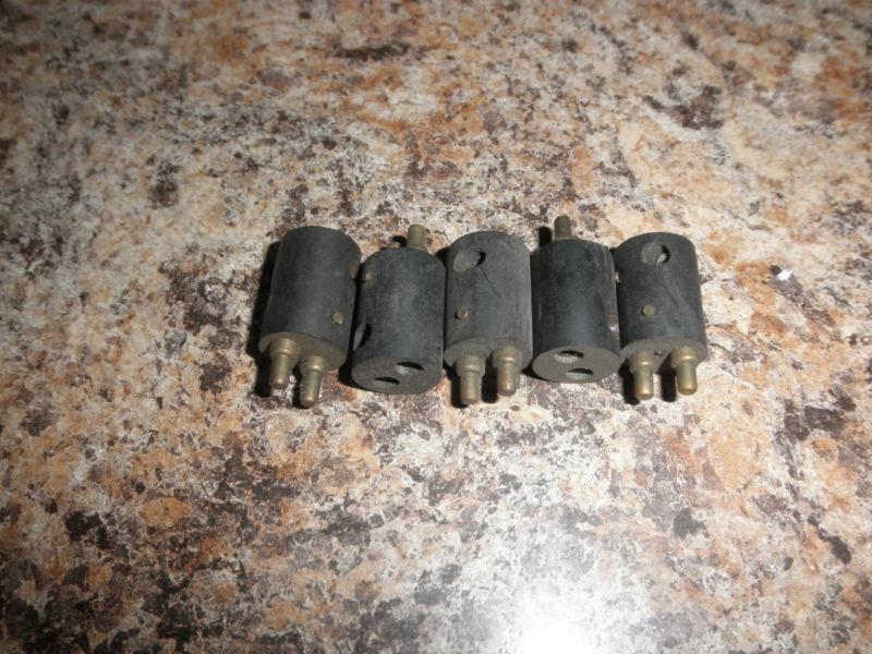Five vintage willys motors tail light plugs-new old stock