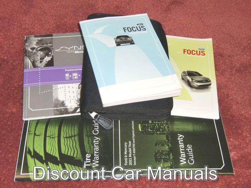 ★★ 2011 ford focus owners manual set w/sync 11!! ★★