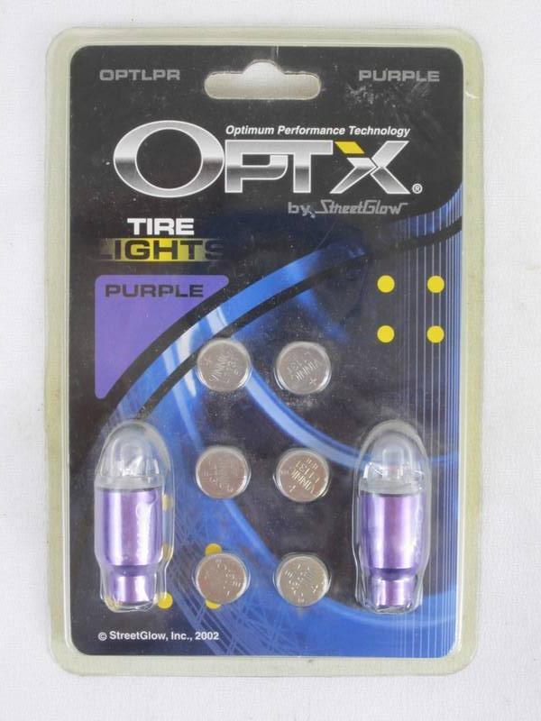 Brand new optx by street glow purple tire lights