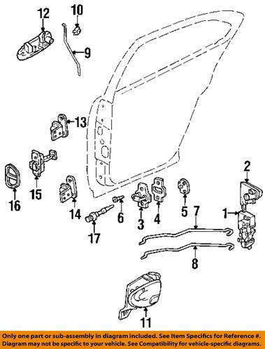 Gm oem 22600228 lock & hardware-rear door-jamb switch