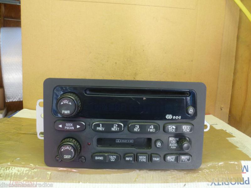 00-05 chevrolet impala malibu radio single cd cassette player 10324041 factory *