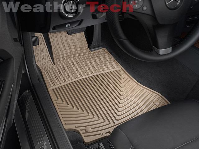 Weathertech® all-weather floor mats - mercedes c-class sedan - 2008-2014 - tan