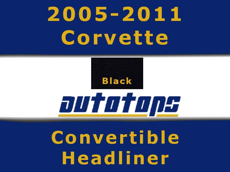 2005-2011 corvette c6 convertible top headliner head liner