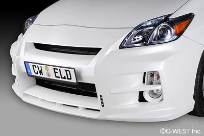 Eld produced by c-west front bumper for toyota prius 09- zvw frp bodykit