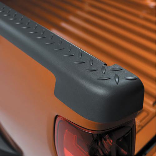 04-12 chevrolet colorado 6-inch molded bed rail protectors by gm 12498406
