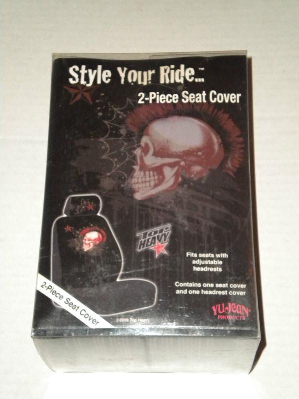 Top heavy seat cover 2 -piece seat cover