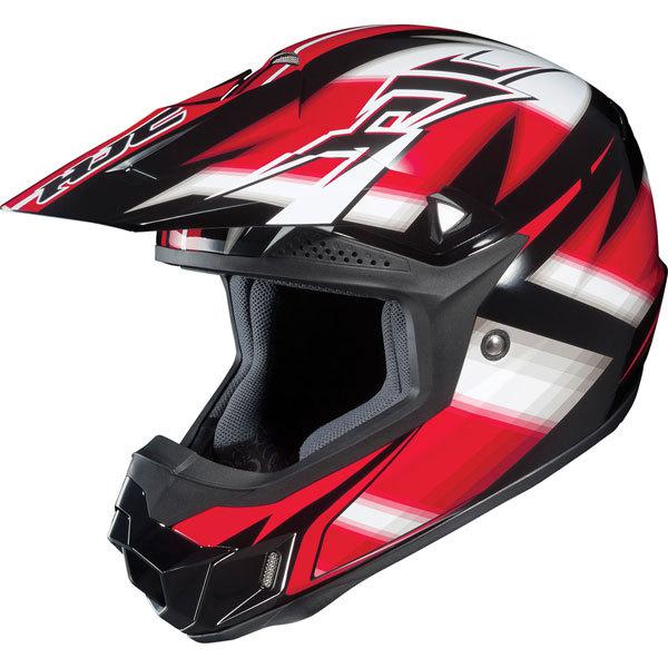 Black/red/white xl hjc cl-x6 spectrum helmet
