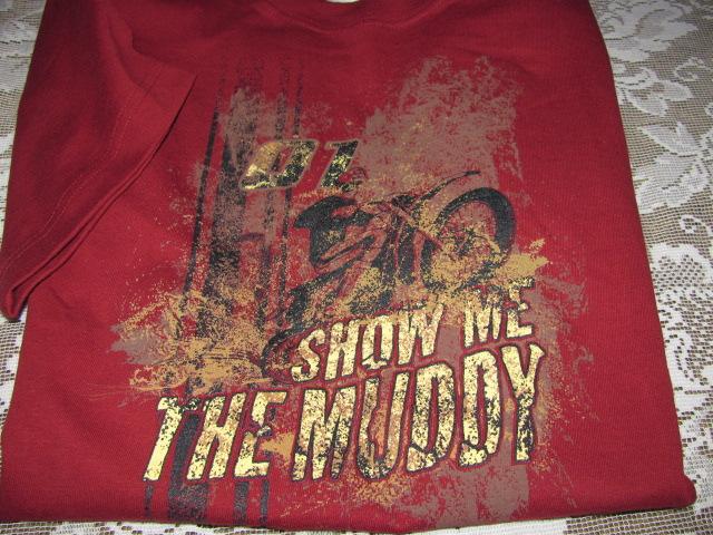 Columbia sportswear youth tee large show me the muddy burgundy new
