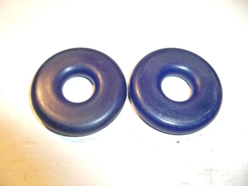 (2)  re suspension brand blue rsw bump stop rubbers 5/8" hole 3/8" arca nascar