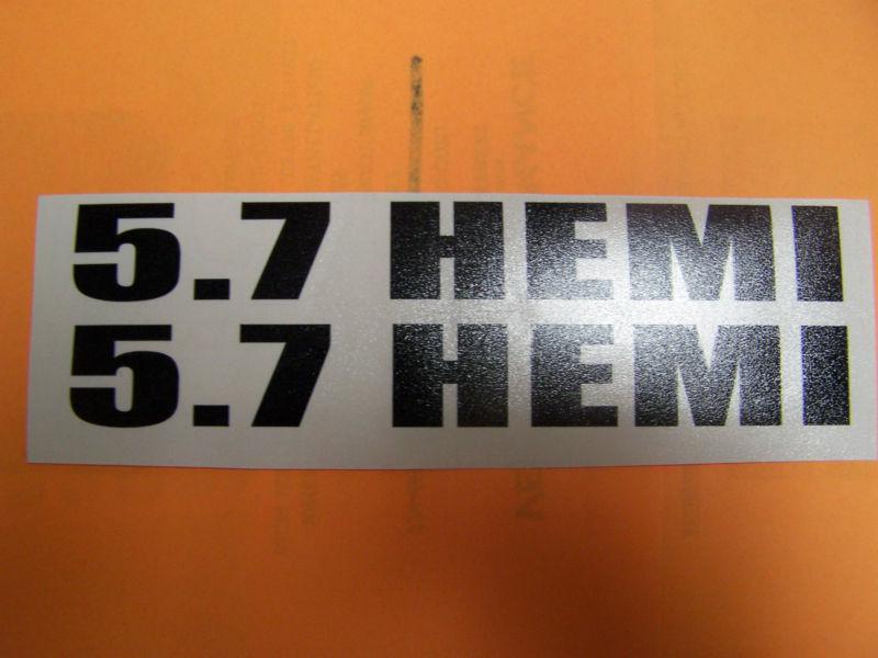 5.7 hemi hood fender valve engine cover decal sticker choose color ram r/t mopar