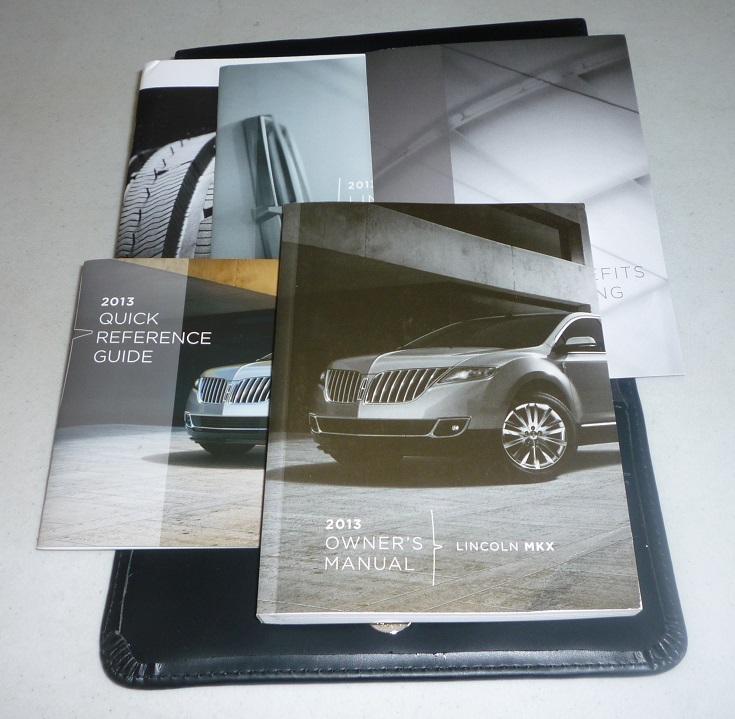 2013 lincoln mkx owners manual set 13 guide w/case
