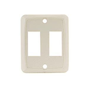 Jr products white double switch wall plate 12875