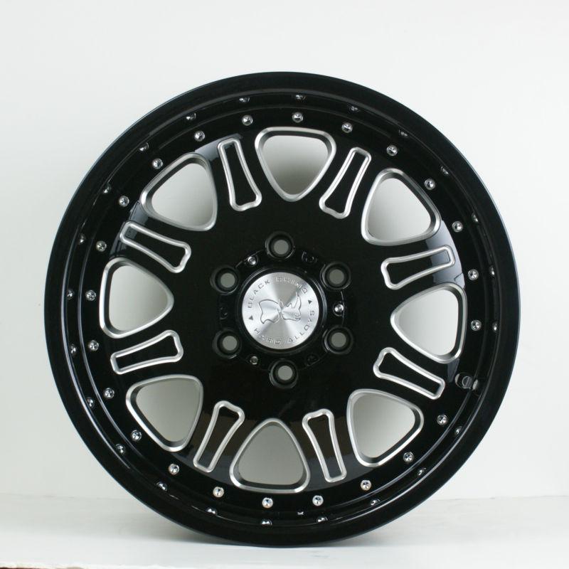 18x9" +12et wheels xd black rhino bmf fuel gmc sierra chevy silverado 6x139.7  