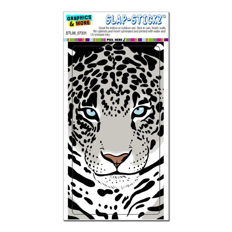 Snow leopard - big cat - slap-stickz™ car window locker bumper sticker