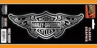 Harley-davidson filigree bar and shield car decals / stickers / emblems 