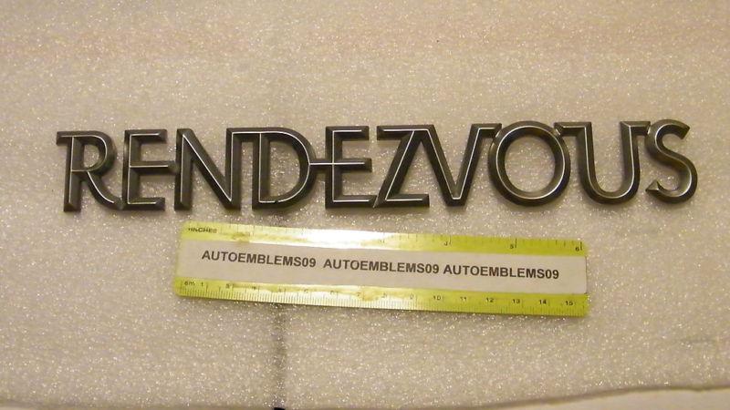 Buick silver rendezvous 10 1/4" emblem used