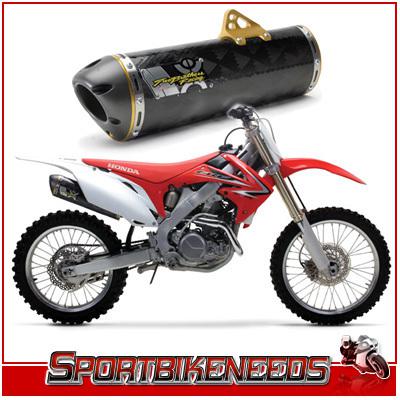 09-10 crf450 450r full two brothers exhaust carbon
