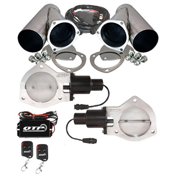 Find QTP QTEC80CPSK Dual 4" Electric Exhaust Valves Stainless Cutouts