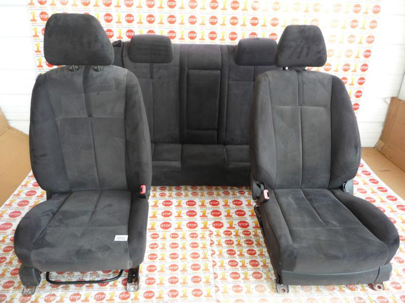07 2007 nissan altima front & rear seats cloth manual w/airbag oem