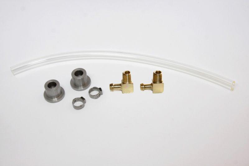 Fuel sight gauge kit diy with brass fittings clear hose