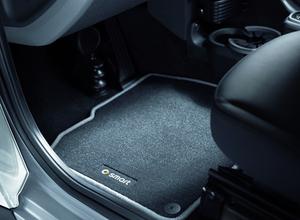 New genuine smart car carpeted floor mats black velour mat carpet 1 yr warranty