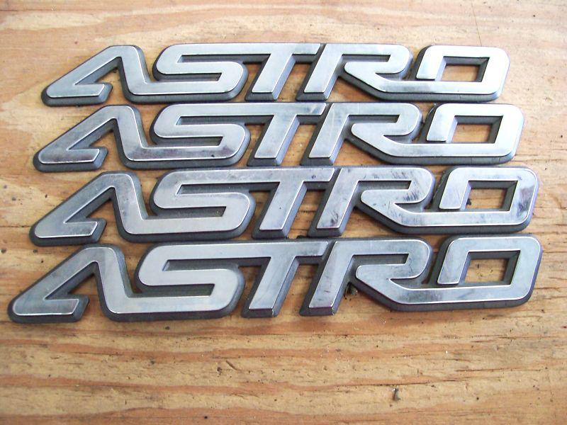 Chevy astro van door script lot ornament emblem  g/c g/color