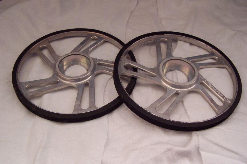 Snowmobile billet wheels with rubber 8inch