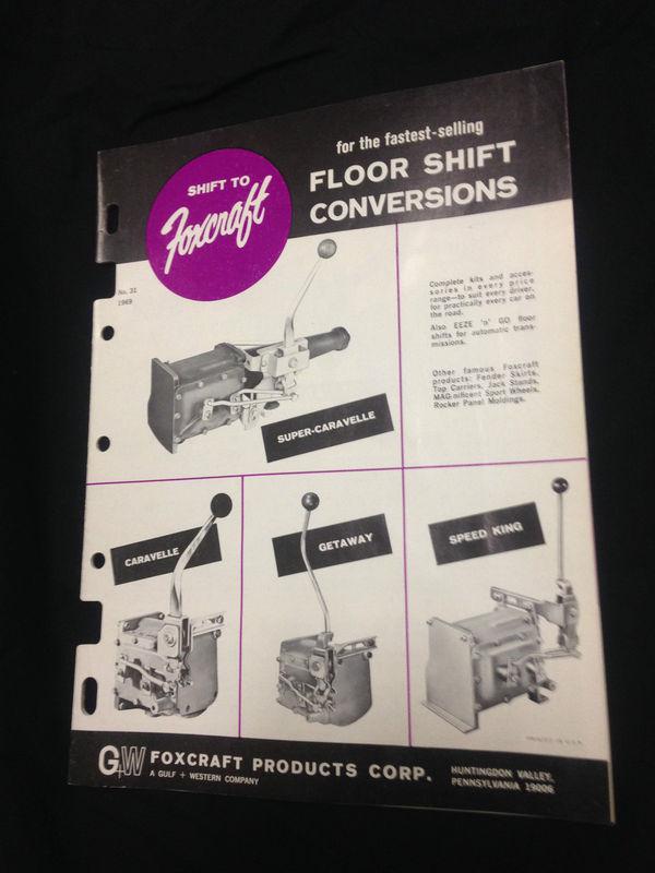 Foxcraft floor shift transmission trans conversions 1969 catalog