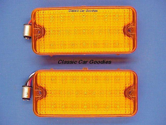 1967-1968 chevy truck led park lights (2) with free led flasher