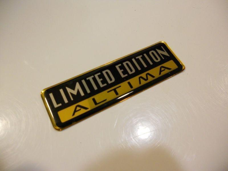 Nissan "limited edition altima" emblem free shipping
