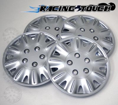 #029 replacement 15" inches metallic silver hubcaps 4pcs set hub cap wheel cover