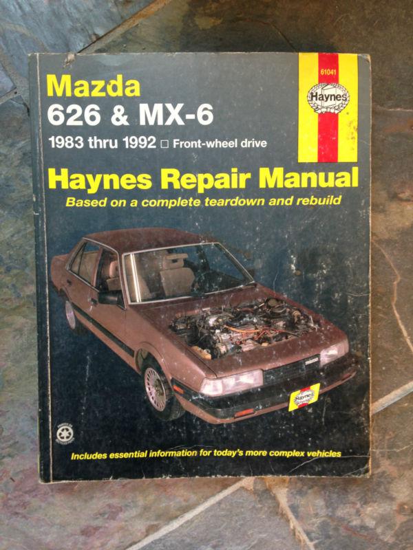 Mazda 626 & mx-6 haynes auto repair manual 1983-1992