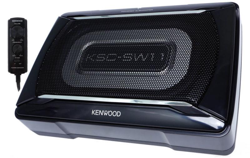 Kenwood ksc-sw11 car audio stereo active shallow powered sub woofer