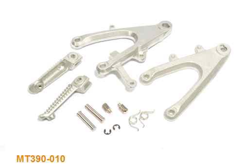 Silver front rider foot pegs bracket fit for yamaha yzf r1 yzf-r1 2004 2005 2006