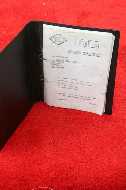 1977 silk 700s sabre mk2 owners handbook. scott bsa triumph norton ajs spondon.