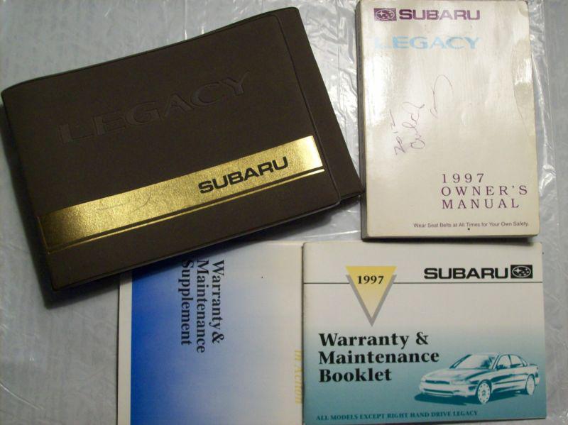1997 subaru legacy owners manual with case
