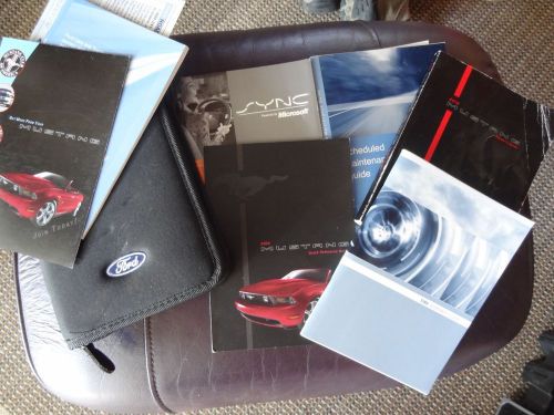 2010 ford mustang owner manual 10/pc.set + sync &amp; ford zippered factory case