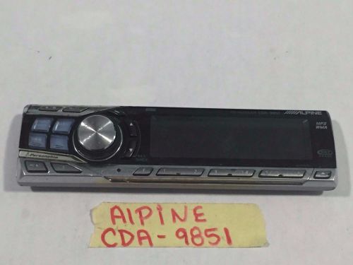 Sale alpine cd  radio faceplate model cda-9851   cda9851  tested good guaranteed