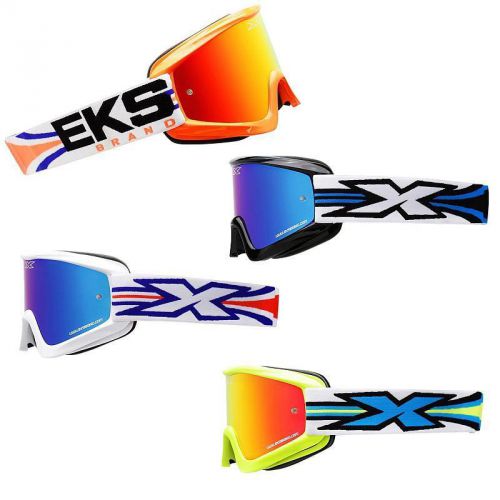 Eks x gox ltd series off road goggles anti fog tinted lens 100% uva protection